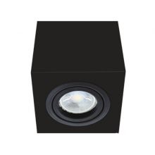 Cube lampa natynkowa czarna 50W GU10